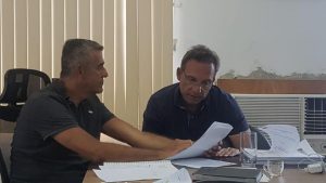 Secretario de Educação de Macaé-RJ Guto Garcia e o prefeito Dr. Aluízio