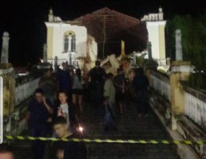 Igreja de São Sebastião destruída em Varre-Sai