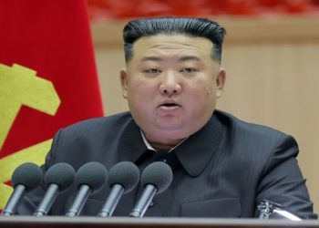 Líder norte-coreano, Kim Jong Un, em Pyongyang, em fotografia divulgada pela agência de notícias KCNA 5/12/2023 KCNA via REUTERS/Arquivo