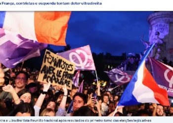 Na França, centristas e esquerda tentam deter ultradireita